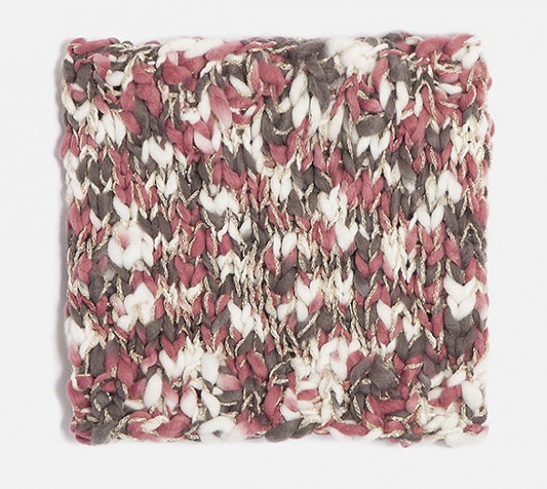 IKKS Nomad Chic knitted loopscarf/tube dusty rose