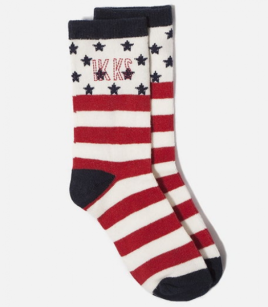 IKKS garcon cargo chic pack of 2 socks marine-drapeau