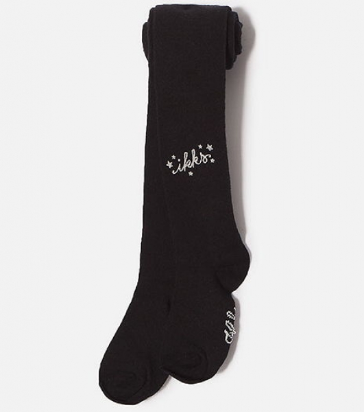 IKKS Neon Bitume logo tights noir