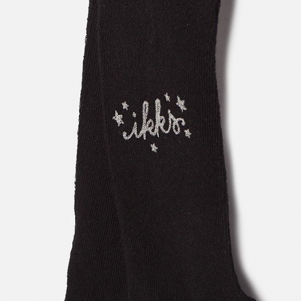IKKS Neon Bitume logo tights noir