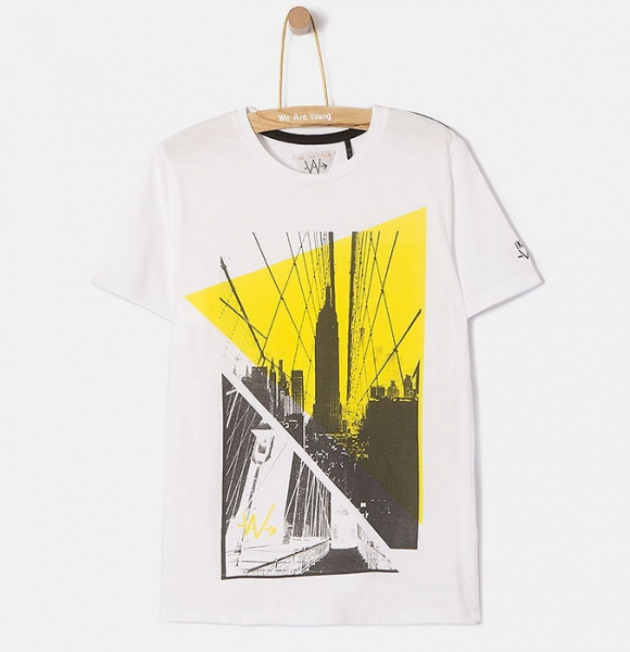 WAY by IKKS garcon East Coast t-shirt blanc optique