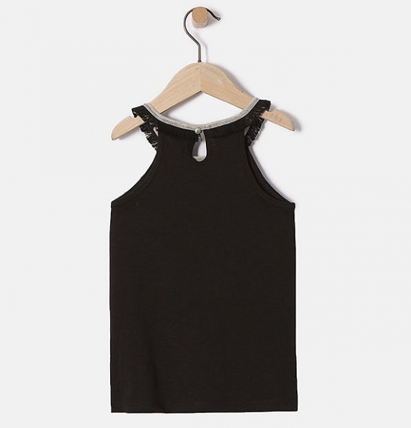 IKKS city road sleeveles top noir