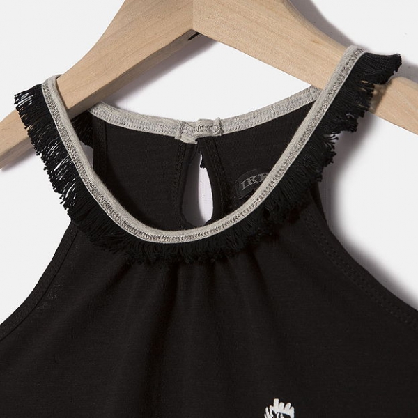 IKKS city road sleeveles top noir