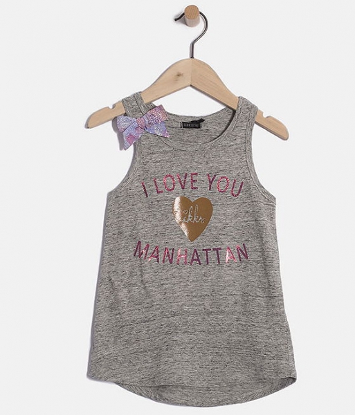 IKKS city couleur tanktop gris chiné foncé