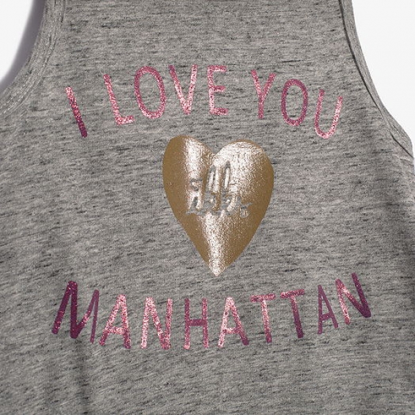 IKKS city couleur tanktop gris chiné foncé