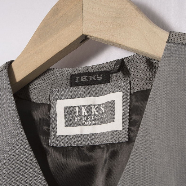 IKKS garcon basikks sleeveless vest/gilet gris moyen