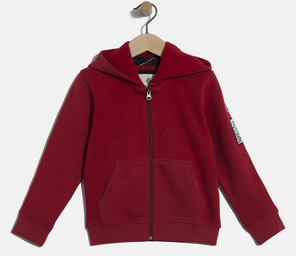 IKKS garcon Skate in Miami Kapuzen-Sweatjacke rouge moyen