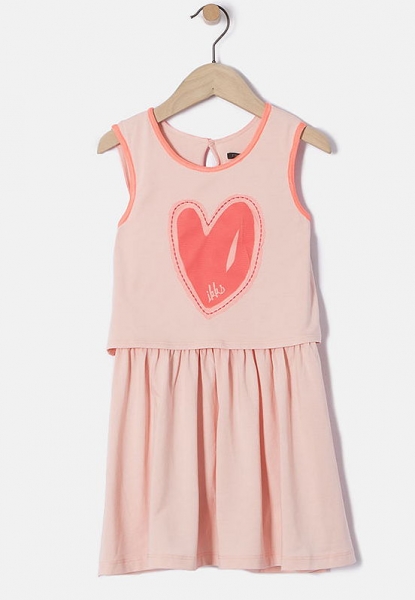 IKKS summer road "hearty" sleeveless jerseydress corail clair