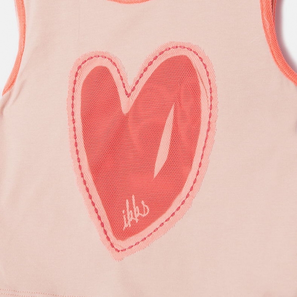 IKKS summer road "hearty" sleeveless jerseydress corail clair