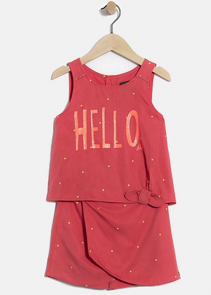 IKKS summer road 2Teiler "Hello" corail foncé