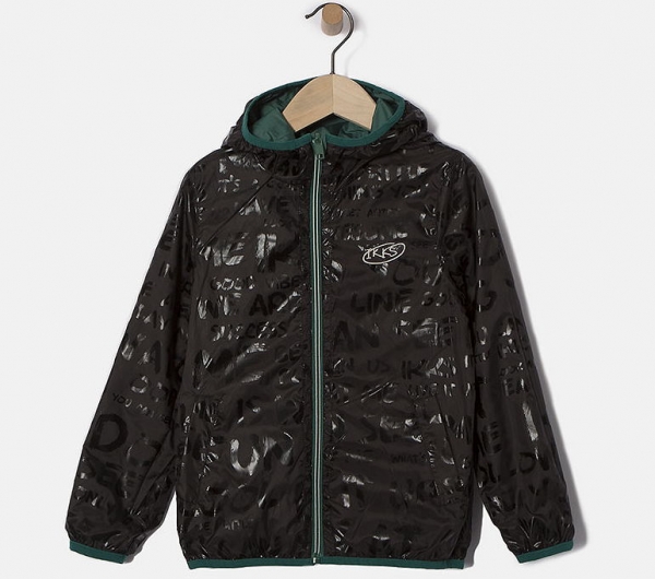 IKKS garcon city rock reversible blouson vert fonc