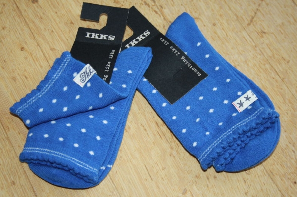 IKKS Laundry sweet dots socks ciel pois blanc