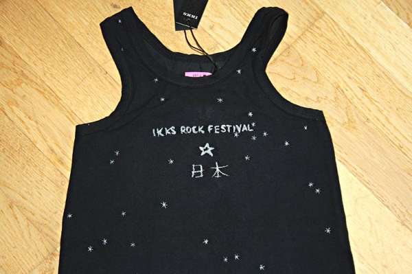 IKKS city black sleeveless a-line top noir