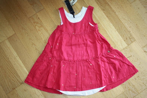 IKKS City Couleur ärmelloses 2in1 Kleid framboise