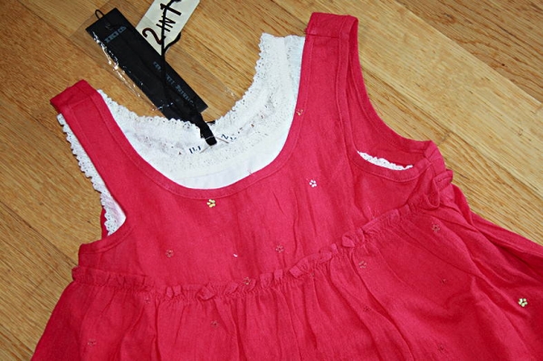IKKS City Couleur ärmelloses 2in1 Kleid framboise
