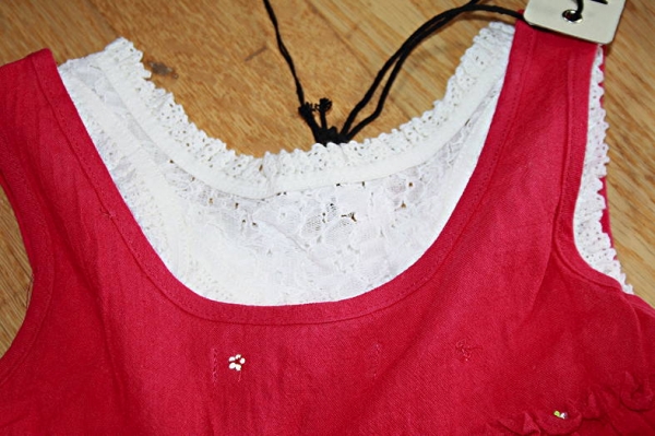 IKKS City Couleur ärmelloses 2in1 Kleid framboise