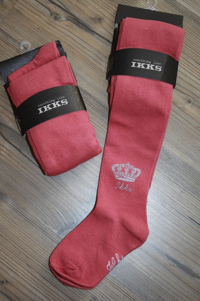IKKS essentials crown logo tights pink