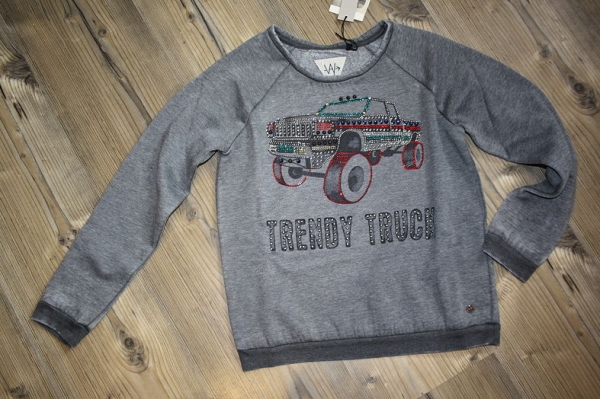 WAY by IKKS American Grunge sweatshirt anthracite chiné