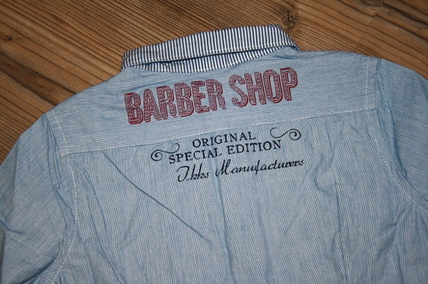 IKKS garcon city in Brooklyn shirt indigo rayures