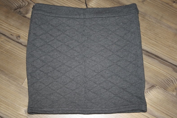 WAY by IKKS Girly Biker quilted skirt gris chiné moyen