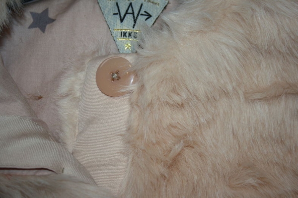 WAY by IKKS Actuas Fetes fake fur jacket rose poudré