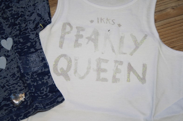 IKKS cargo 2in1 t-shirt "Pearly Queen" indigo-blanc