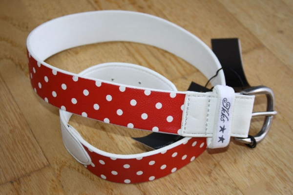 IKKS Laundry süßer Tupfen-Gürtel rouge