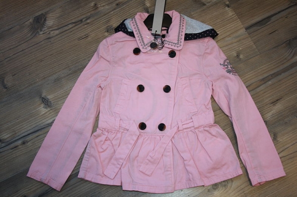 IKKS 100% jacket/city black short trenchcoat rose