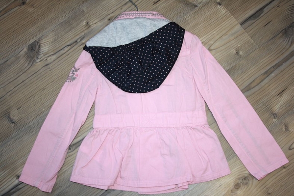 IKKS 100% jacket/city black short trenchcoat rose