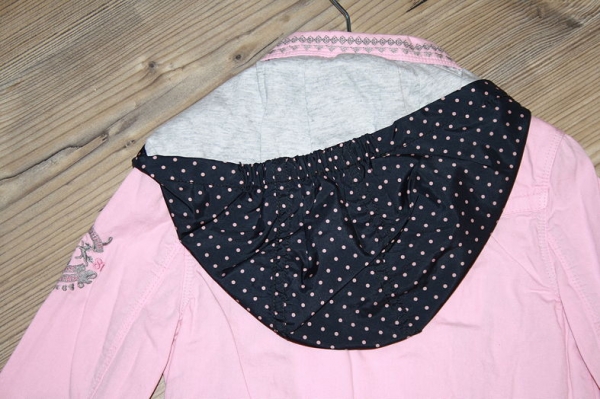 IKKS 100% jacket/city black short trenchcoat rose