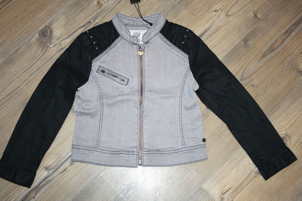 IKKS 100% jacket/city chic jeans blouson gris clair