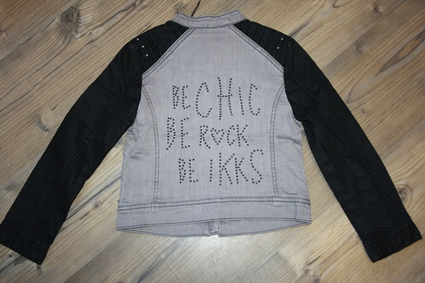 IKKS 100% jacket/city chic jeans blouson gris clair