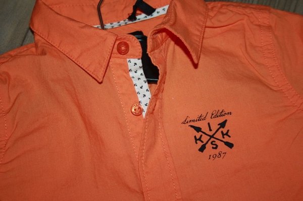 IKKS garcon back to summer shirt "YEAH" orange