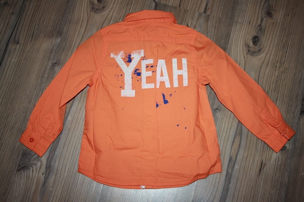 IKKS garcon back to summer shirt "YEAH" orange