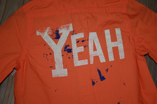 IKKS garcon back to summer shirt "YEAH" orange