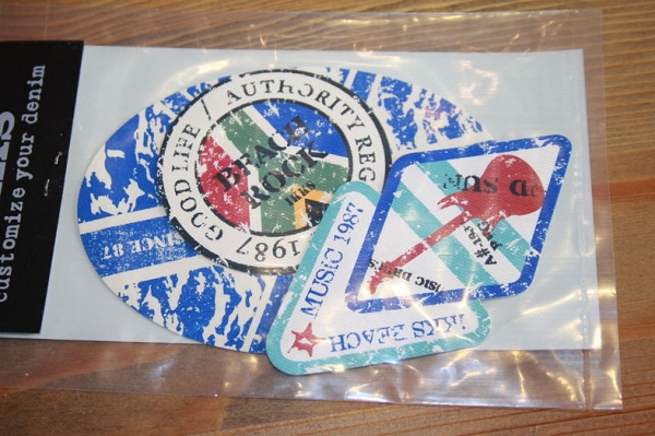 IKKS garcon army ethnik-funky logo patches bleu