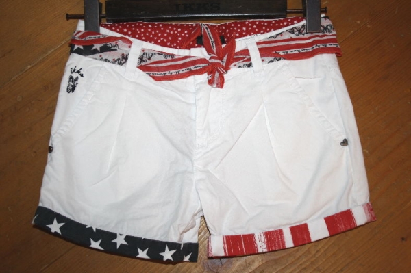 IKKS cargo breezy flag short blanc