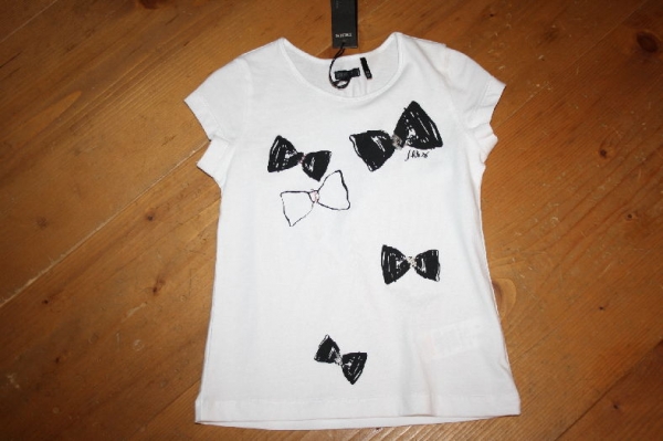 IKKS city black 2in1 t-shirt and gilet noir/blanc