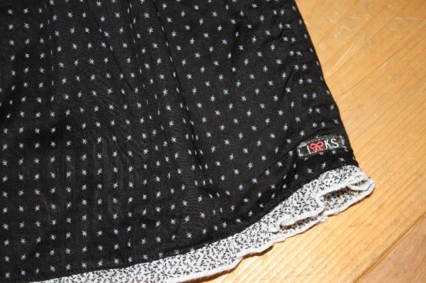 IKKS city black straps top imp noir etoiles