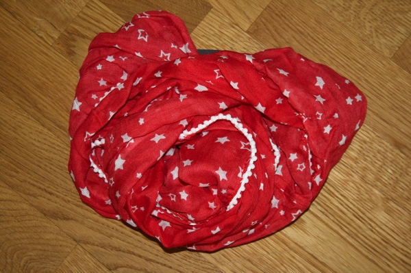 IKKS cargo Sternen Loop-Schal rouge orange étoiles