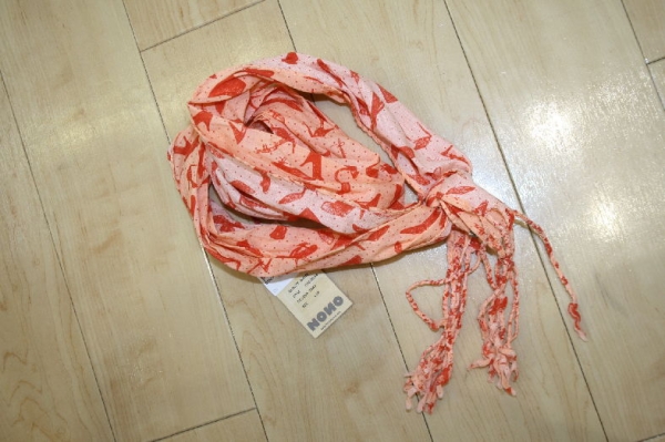 NONO summer scarf triangle aop shoes cherry tomato