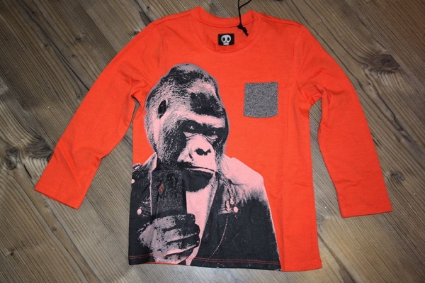 Sorry4theMess longsleeve neon invader orange
