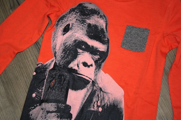 Sorry4theMess longsleeve neon invader orange