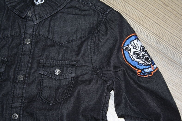 Sorry4theMess button shirt gris