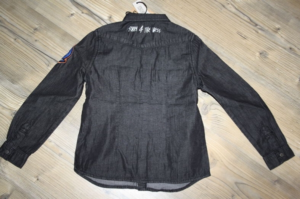 Sorry4theMess button shirt gris