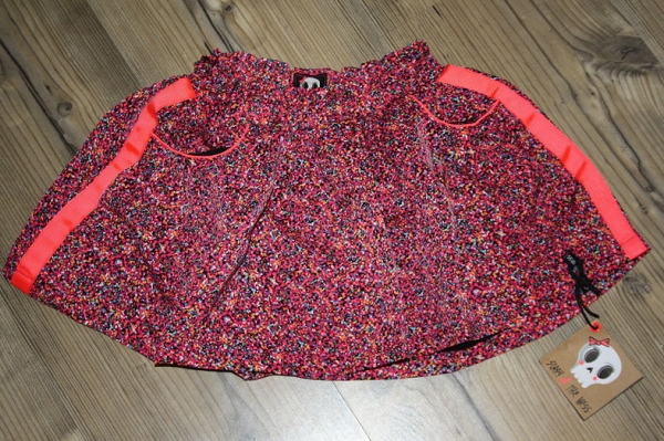 Sorry4themess printed skirt pixel pink fuchsia