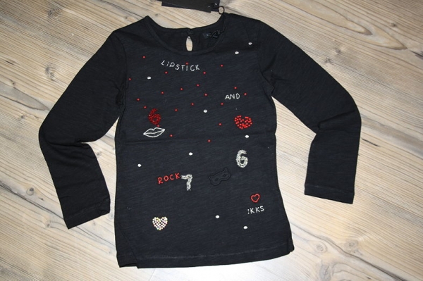 IKKS city black artwork longsleeve noir