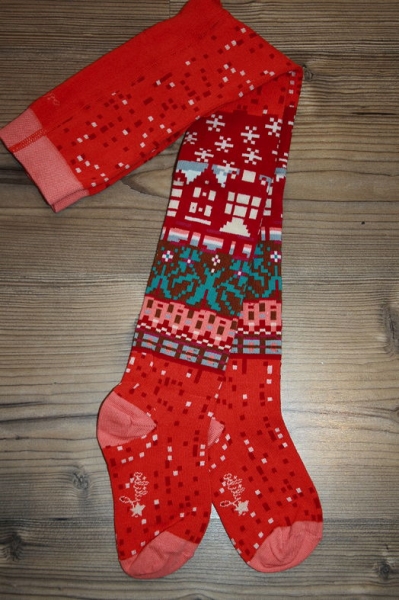 Oilily Strumpfhose Midnight "red houses" red