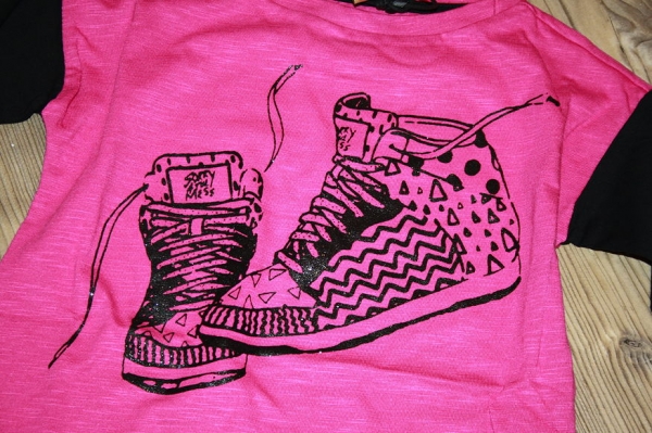 Sorry4theMess Langarmshirt pixel pink fuchsia