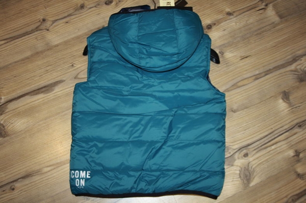IKKS garcon electrik  blue reversible quilted waistcoat petrole ---size 14y left only---